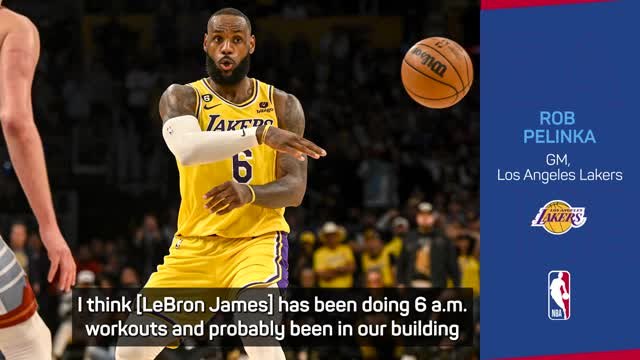 'LeBron is preparing for 21 like he's a rookie' - Pelinka