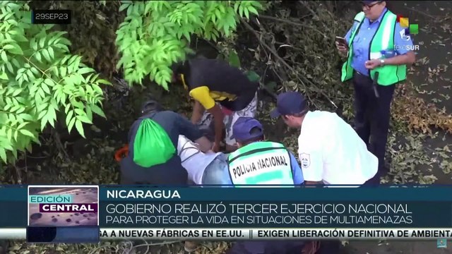 Gobierno de Nicaragua realiza el Tercer Ejercicio Nacional para proteger a la población