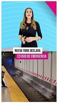Se declaró estado de emergencia en Nueva York, por inundaciones. Este hecho se volvió tendencia en redes sociales #TuNotiReel