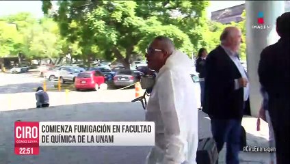 Comienza fumigación en facultado de Química de la UNAM