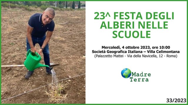 Madre Terra - Il 4 ottobre la Festa degli Alberi nelle Scuole