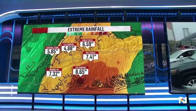 Regardez les images du chaos à New York : La ville est paralysée par des pluies torrentielles qui empêchent les déplacements et bloquent l'activité économique