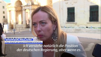 Meloni: Herkunftsländer von Rettungsschiffen sollen Flüchtlinge aufnehmen