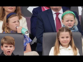 Zara Tindall's girls Mia, 8, and Lena, 3, spotted with Mike on last day of Jubilee