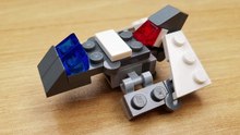 LEGO brick bird to plane jet transformer tutorial