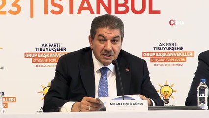 11 vice-présidents de groupe du parti AK se sont rendus à Istanbul ! Ils ont critiqué les municipalités CHP dans la déclaration commune