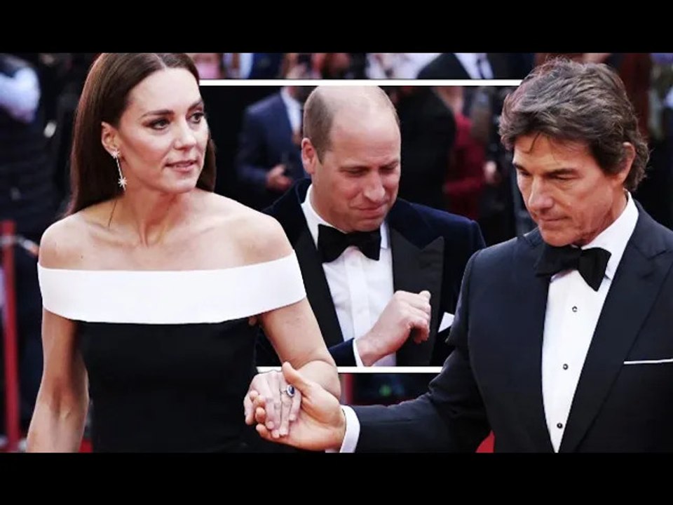 Royal fans go wild as Tom Cruise holds Kate's hand on red carpet 'William was jealous!'