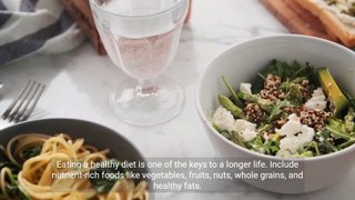 5 Keys to a Longer Life Tips for a Healthy Lifestyle