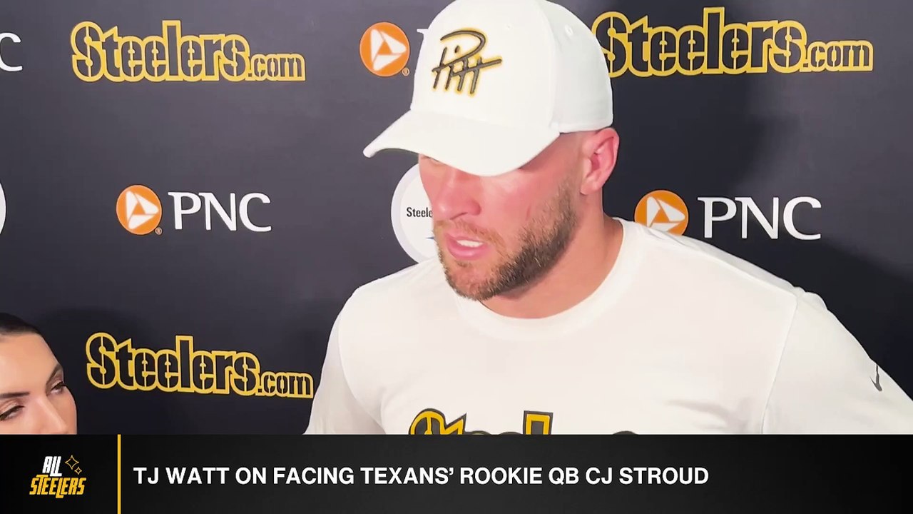 Steelers DE T J Watt On Facing Texans Rookie QB C J Stroud Video Dailymotion