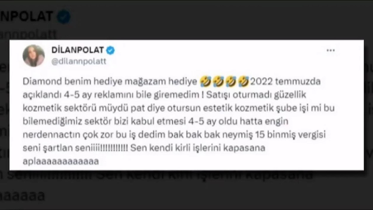 Dilan Polat a lancé des injures et des insultes contre le journaliste qui affirmait avoir éludé l'impôt.