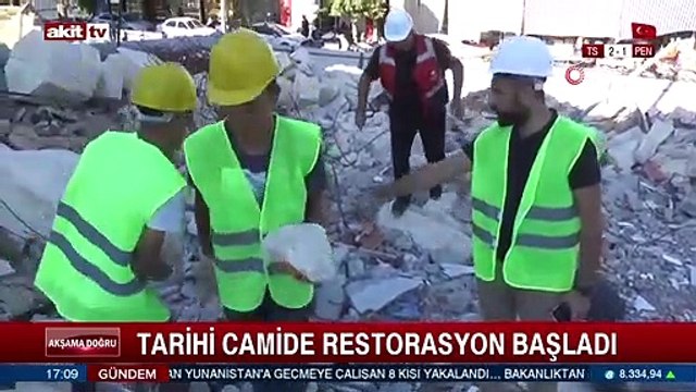 Tarihi camide restorasyon başladı