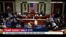 Trump, Biden'ı taklit etti! 
