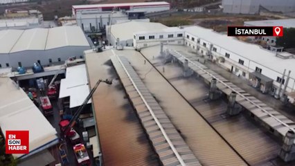 Tuzla'da panik anları! Fabrikada yangın çıktı