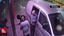 Başakşehir'de hırsızlar kapıyı levye ile açamayınca arabayla içeri daldılar