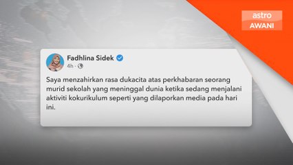 SOP penyelenggaraan kemudahan sukan ditingkatkan - Fadhlina