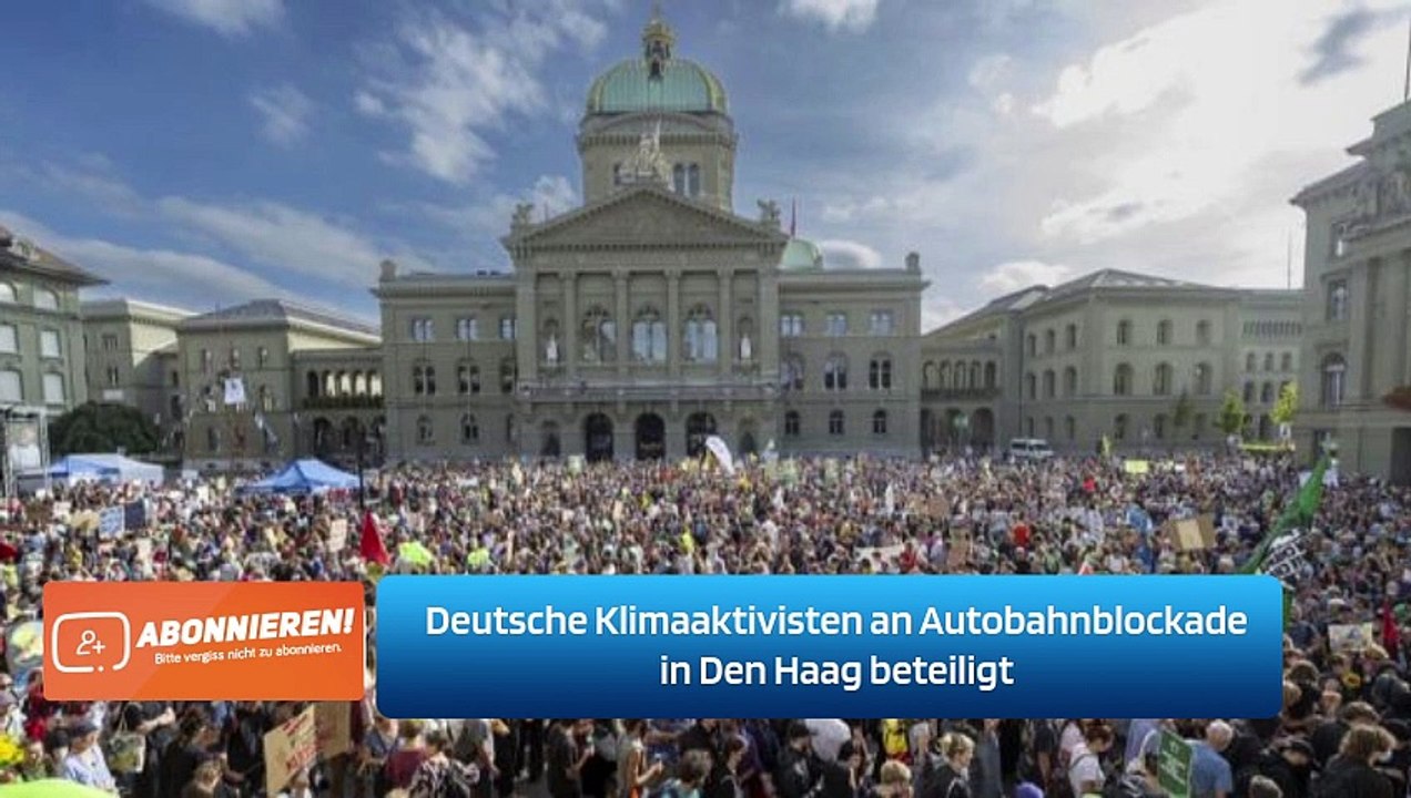 Deutsche Klimaaktivisten an Autobahnblockade in Den Haag beteiligt