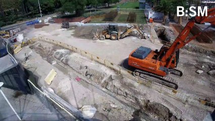 Timelapse del nuevo acceso del Port Olímpic
