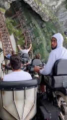 Guy Does Not Want To Be On Roller Coaster