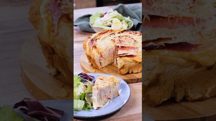 Un croque XXL jambon/fromage 