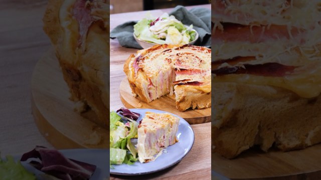 Un croque XXL jambon/fromage