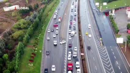 Kartal’da ters yöne girip trafiği birbirine kattılar