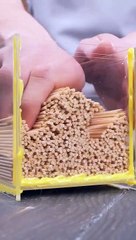 Night Light Made Of Epoxy Resin And Wooden Skewers