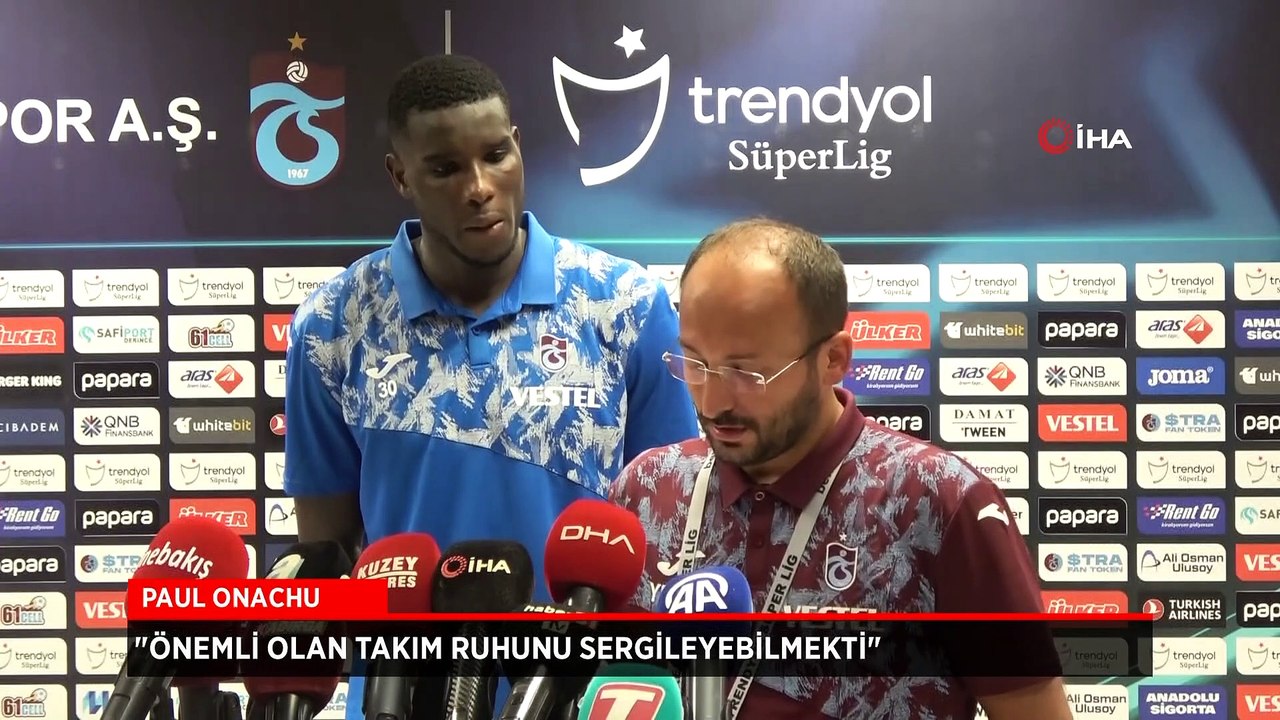 Trabzonspor'un Nijeryalı oyuncusu Paul Onuachu: Takımım adına çok mutluyum