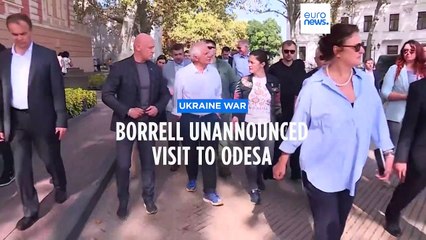 EU top foreign policy chief makes surprise visit to Odesa in Ukraine