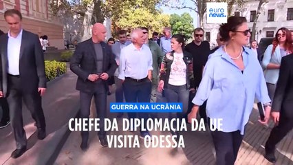 Chefe da Diplomacia da UE faz visita não anunciada a Odessa