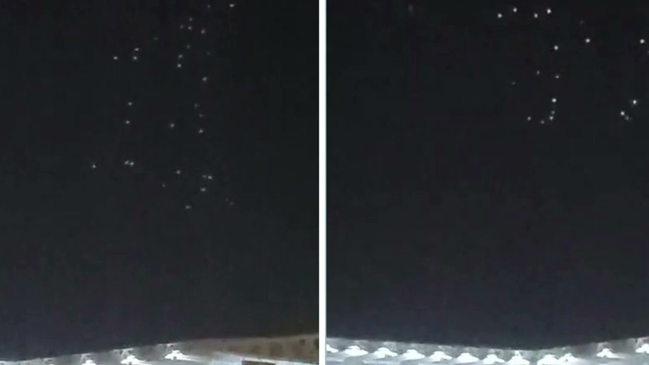 ‘UFOs’ flying above St James’ Park as Newcastle fans spot hundreds of lights hovering over stadium