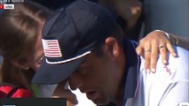 Scottie Scheffler breaks down in tears at Ryder Cup as wife Meredith consoles world No1 golfer