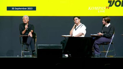 Ganjar Dicecar Pertanyaan Pengunjung dan Panelis IdeaFest 2023