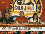 Más de 320 voceros participaron en el Estado Mayor Indígena instalado en la pqa. Paraguaipoa