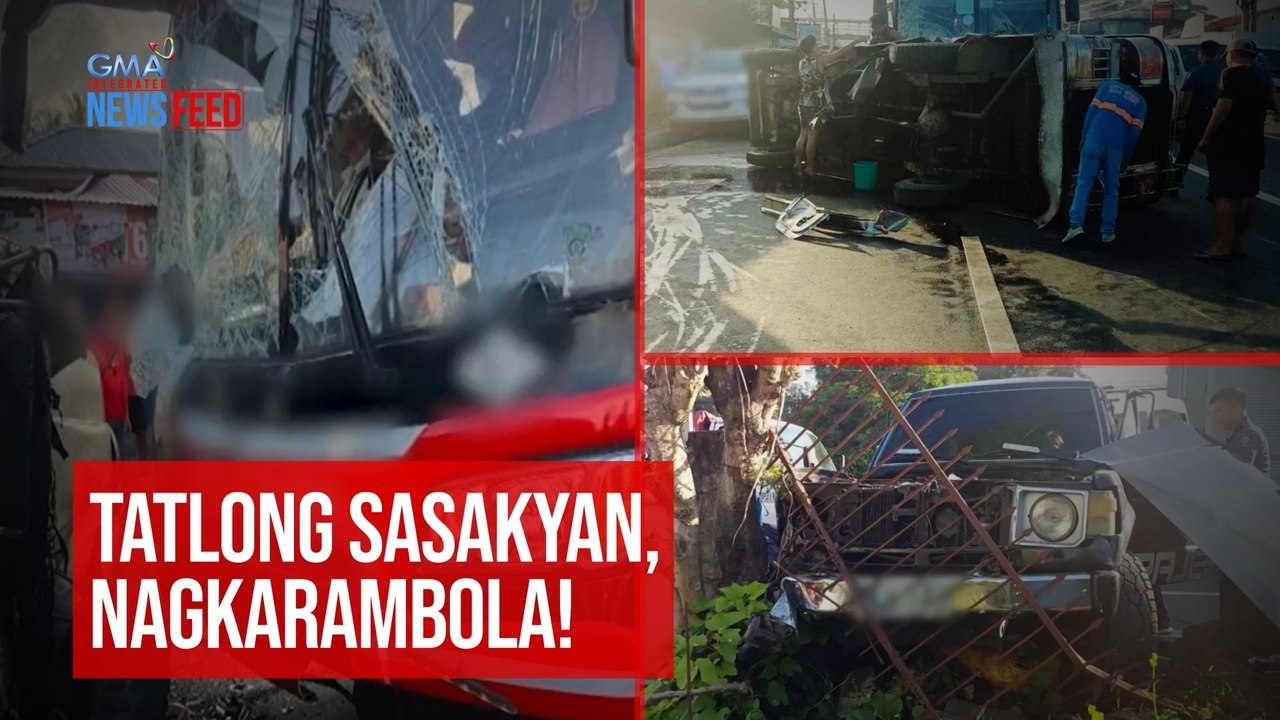 Tatlong sasakyan, nagkarambola! | GMA Integrated Newsfeed