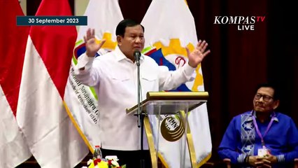 Prabowo Tegur Hadirin Terlalu Cepat Tepuk Tangan Saat Bicara di Seminar IMN