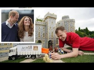 Kate Middleton e William sono stati onorati in un'esibizione di Lego "mattoni" per celebrare il tras