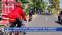 HUT ke-12 KompasTV, Puluhan Karyawan Bersepeda Santai dalam Kegiatan Gowes di Jogja