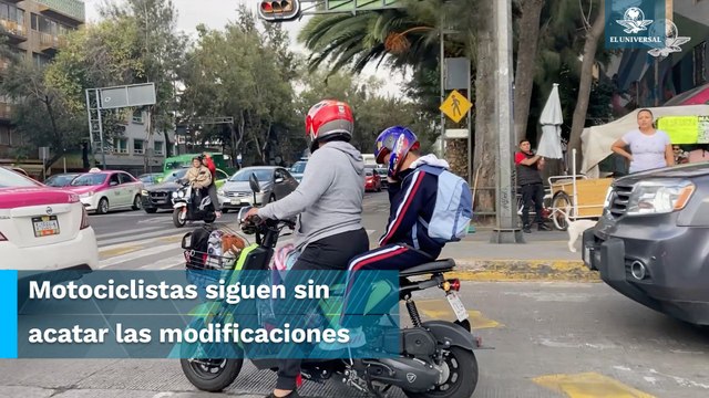 Más de 2 mil infracciones a motociclistas y alrededor de 1 600 remitidos al corralón