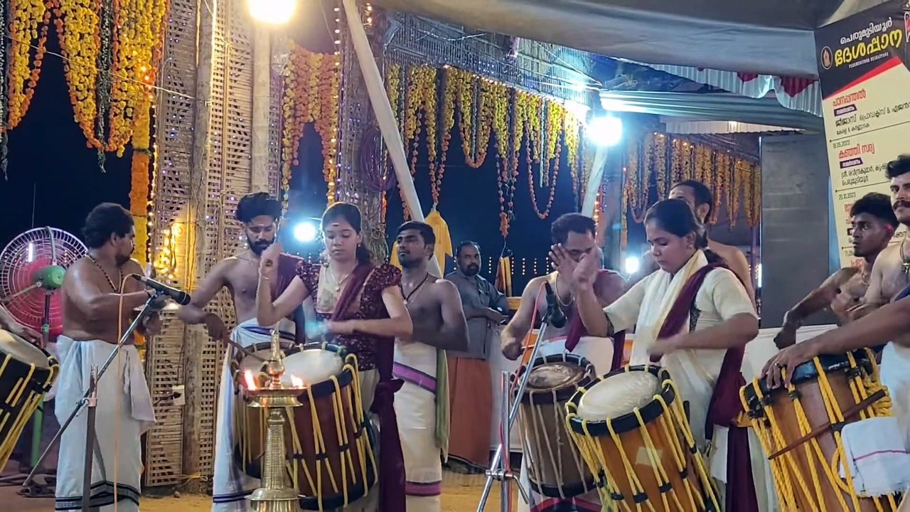 Kerala thayambaka by girls