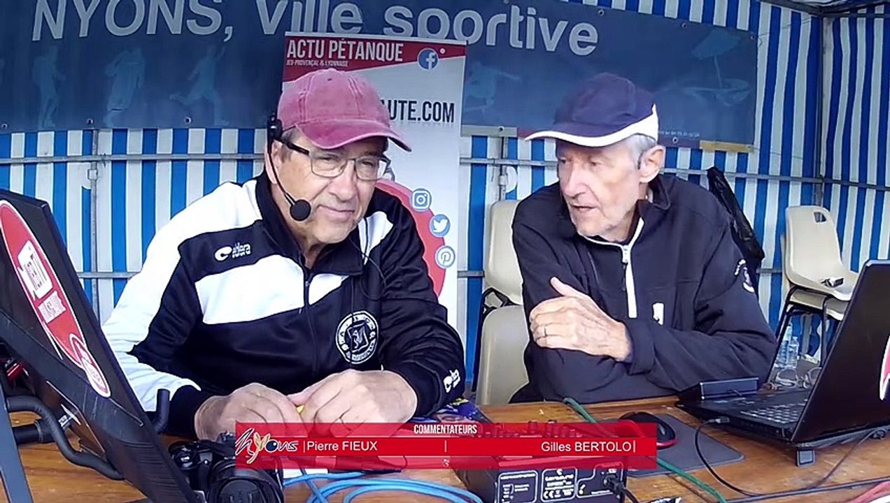 Huitième ROUSSEAU vs RAMOS WebTV Nyons : International à pétanque triplette open 2023