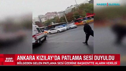 Ankara'da bakanlık bölgesinde çıkan patlamanın sesi böyle duyuldu!