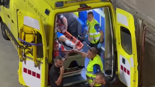 PORTU en la AMBULANCIA después de la DURA ENTRADA de NACHO