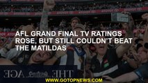 AFL grand final TV ratings rose, but still couldn’t beat the Matildas