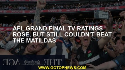 AFL grand final TV ratings rose, but still couldn’t beat the Matildas