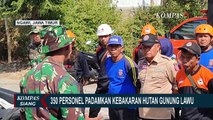 Hari Ketiga Kebakaran Hutan Gunung Lawu, 350 Personel Dikerahkan Padamkan Api