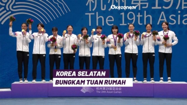 Highlight Bulu Tangkis Asian Games 2023: Korea Selatan Rebut Emas Beregu Putri