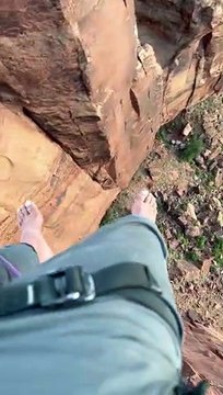 Rope Swing Through The Canyon