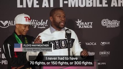 Mayweather crashes protege's press conference to call himself the GOAT