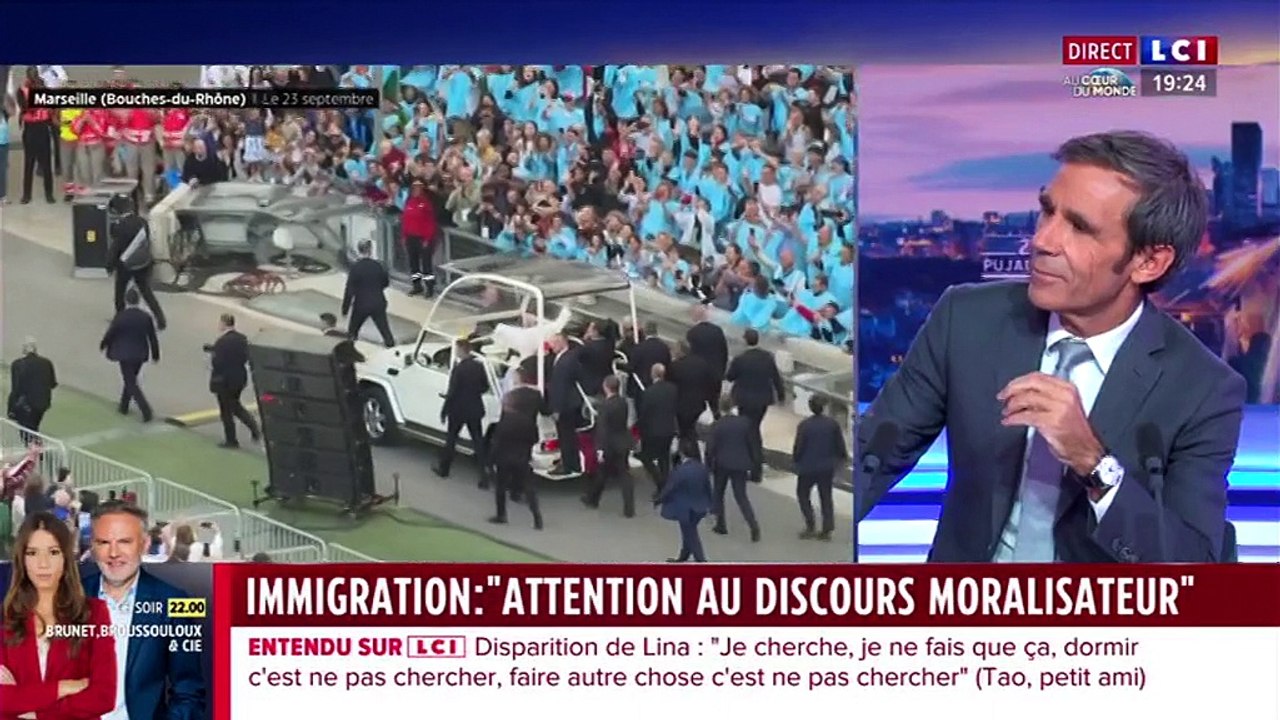 Caroline Fourest dans "24h Pujadas" sur LCI le mardi 26 septembre 2023.