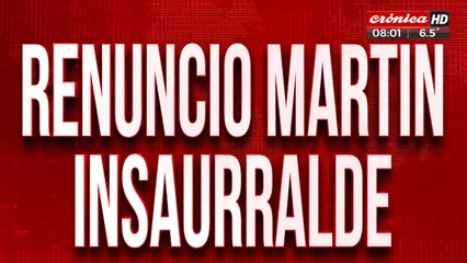 Renunció Martín Insaurralde